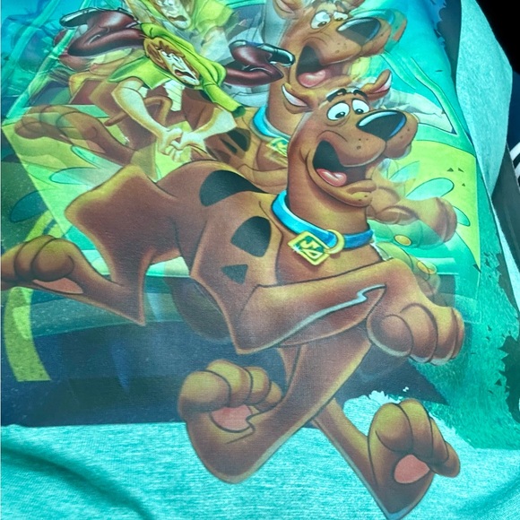 Holographic look graphic tee Scooby shirt cool original design T-shirt - Picture 10 of 10